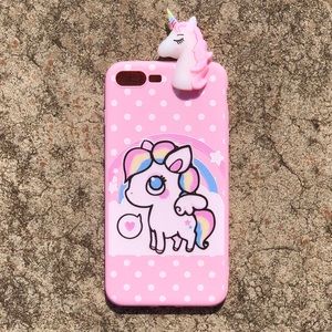 🦄3D unicorn case for iPhone 7 7+ 8 8+ X